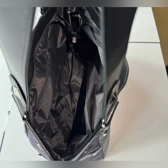 HELLO KITTY ANGRY SKULL BLACK AND PURPLE TOTE BAG NEW Christmas - Picture 6 of 9